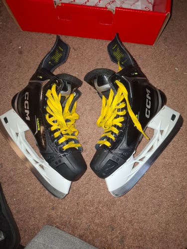Black 2025 CCM Tacks XF 80 Hockey Skates Regular Width 7
