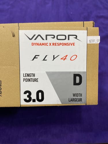 2025 Bauer Vapor Fly40 Hockey Skates Regular Width Size 3 (Used) w Aetrex B insole.