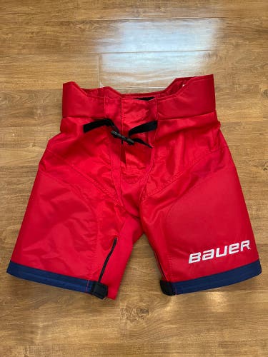 NHL Pro Stock Medium Bauer Supreme Girdle Shell - Columbus Blue Jackets