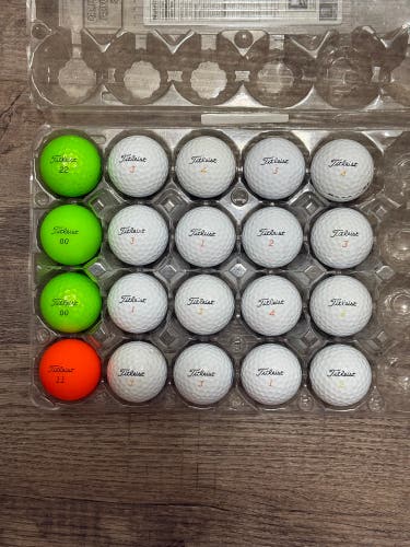 20 Titleist Velocity Golf Balls - 5A/4A Condition