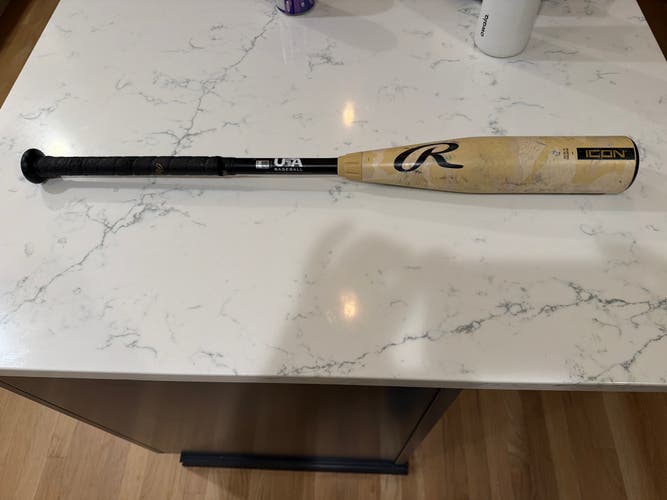 2025 Rawlings Icon Composite USABat Certified Bat (-12) 17 oz 29" (Used)