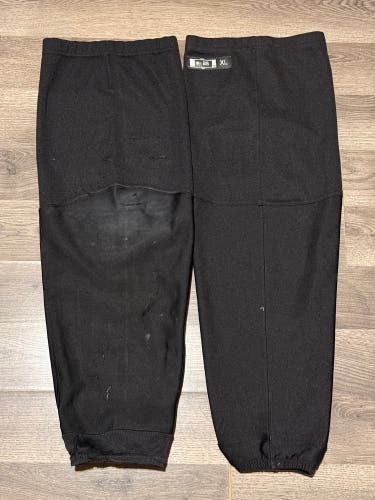 Black Senior XL CCM Edge Socks Pro Stock (Used)