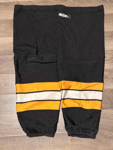 Black Senior XL CCM Edge Socks Pro Stock (Used)