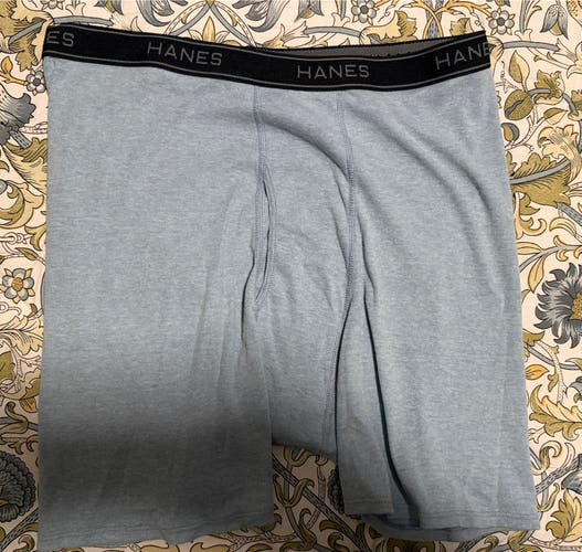 Hanes Blue Boxer Briefs Size XXL (Used)