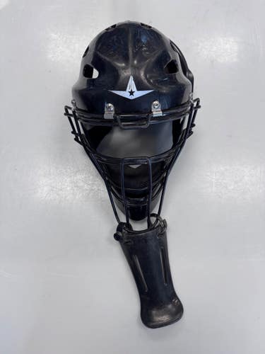 Used All Star MVP 6 1/4 - 7 Catchers Helmet w/Mask Black Fits all 11860-S000313643