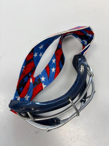Used STX 4SIGHT PLUS S Lacrosse Facial Protect Navy Blue Senior 11860-S000313587