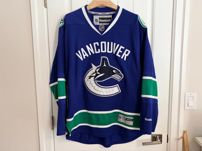 Authentic Reebok Vancouver Canucks Orca Blue Jersey Size XL Extra Large