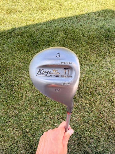 Cobra King Cobra Titanium Offset 3-Wood 15 Autoclave System Stiff Flex 43" +HC