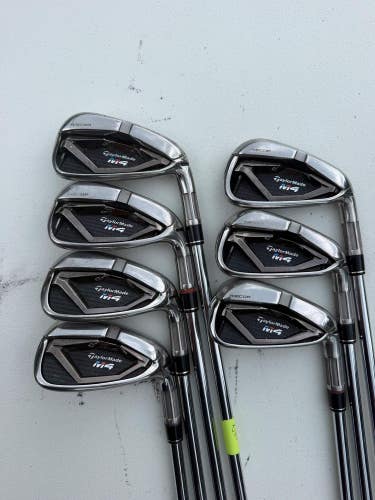 TaylorMade M4 Iron Set 4-PW N.S. Pro 840 Stiff Flex NICE