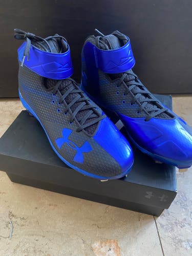 Black Men's Size 13.0 (W 14.0) Adult Under Armour Bryce harper Metal (New)