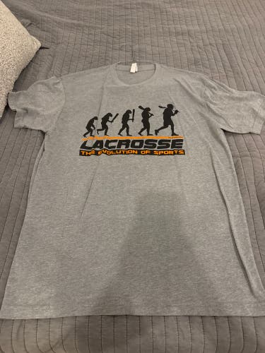 Gray “Lacrosse The Evolution Of Sports” Men's Lacrosse Shirt