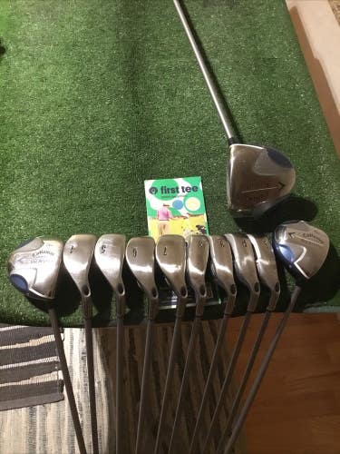 Callaway Ladies 2008 Big Bertha Full Set D, 3W, 5W, 4-PW-SW Aldila Graphite VGC