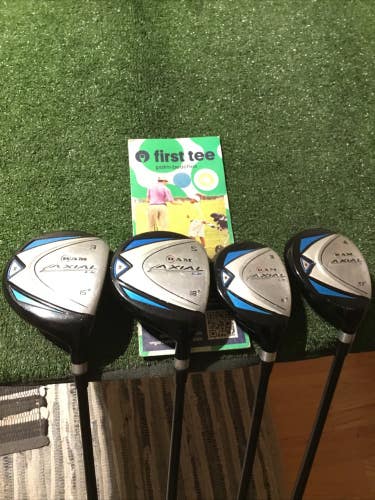 RAM Axial LX Woods & Hybrids Set 3W, 5W, 3H, 4H Regular Extra Distance Graphite