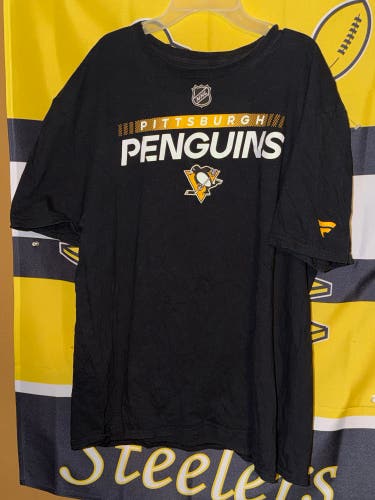Fanatics NHL Hockey Authentic Pro Pittsburgh Penguins Graphic T Shirt Men’s XL Used.