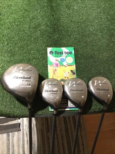 Cleveland Ladies W Series Launcher Steel & Ti. Woods Set D, 3W, 5W, 7W Graphite