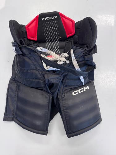Used CCM Y-FLEX 3 Youth Goalie Pant Black L/XL 11860-S000312984