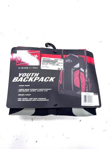 Used Rawlings BACKPACK NEW BB/SB Player Backpack Black 11860-S000313279