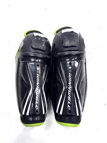 Used WinnWell AMP XT Youth Shin Guards Black 9" 11860-S000313285
