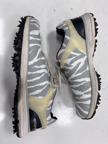 Used Etonic Mens Golf Shoes White Senior 10.5 11860-C000313403