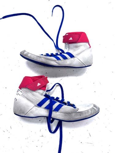 Used Adidas Wrestling Shoes White Senior 5.5 11860-S000313473