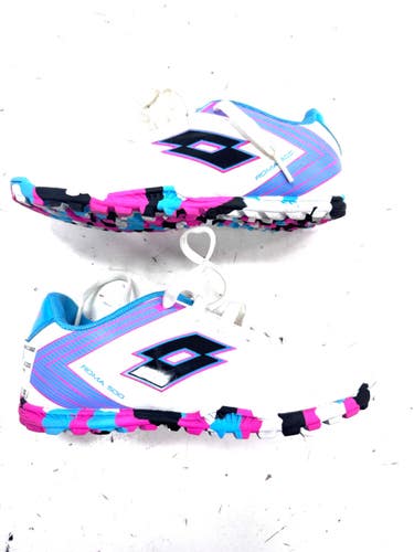 Used Lotto Soccer Turf Shoes White Junior 01.5 11860-S000313490