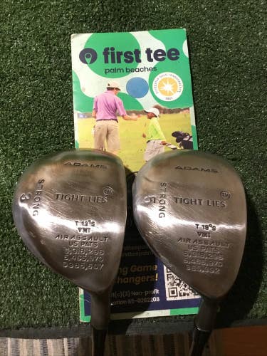Adams Tight Lies VMI Air Assault Strong Woods Set 3W & 5W Stiff ProLite Graphite