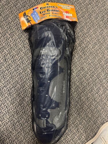 Adam’s Navy Trace Catcher's Leg Guard (New) 15”