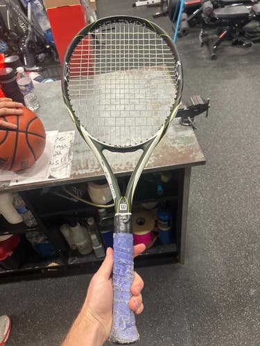 Used Wilson K SURGE Adult Tennis Racquet Green 4 1/4" 11337-S000494253
