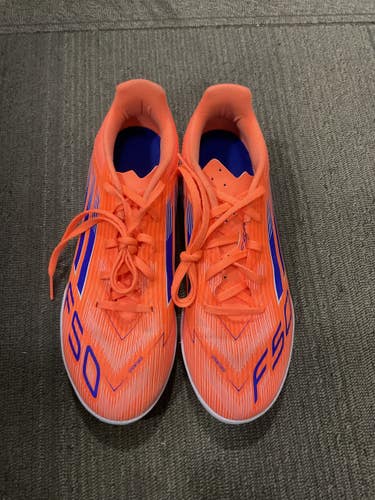 Used Adidas F50 Soccer Indoor Shoes Coral Senior 8 11614-S000241988