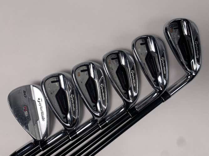 TaylorMade RSi 1 Iron Set 5-PW+AW REAX 55g Senior Graphite Mens RH No 6 iron