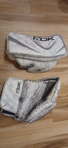 Reebok Goalie glove and Blocker, Regular, (Used)