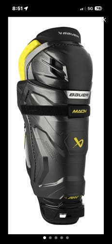 Senior Bauer Supreme Mach 15" Shin Pads (New)