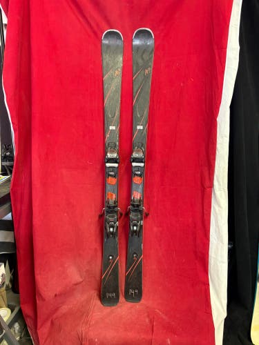 Skis: K2 Sweet Luv 149 cm All Mountain Skis With Bindings (Used)