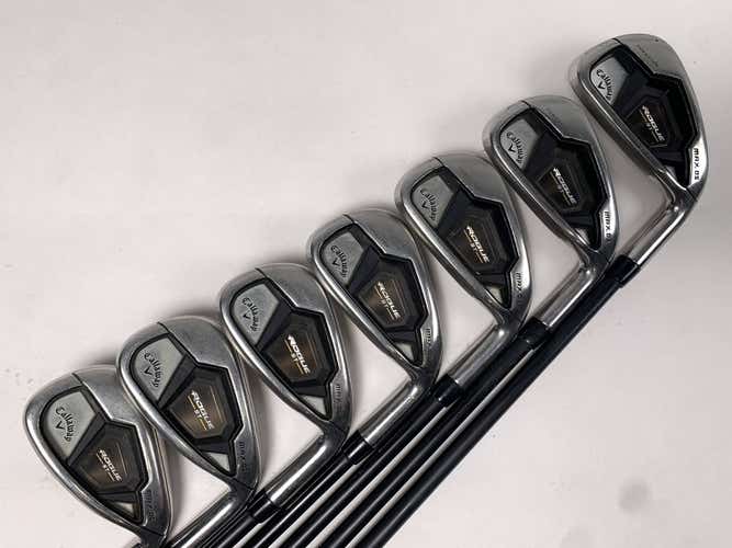 Callaway Rogue ST Max OS Iron Set 4-PW Project X Cypher Fifty 5.0 50g Senior RH
