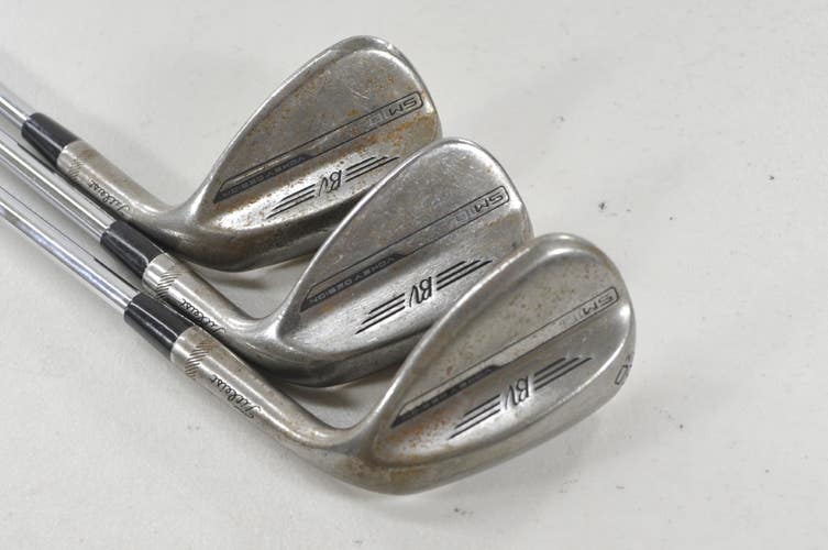 Titleist Vokey SM10 Raw 48*, 54*, 60* Wedge Set RH AMT Black S300 Steel #224544