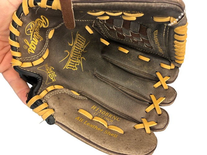 Used Rawlings HIGHLIGHT 11 1/2 INCH BB/SB Glove RH Throw Brown 11 1/2" 11682-S000137196