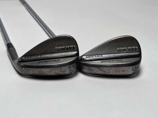 Cleveland RTX 6 ZipCore Tour Rack Raw Wedge Set 50* 10 | 54* 12 True Temper RH