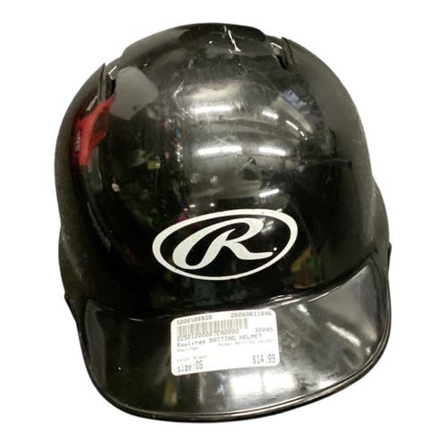 Used Rawlings BATTING HELMET Batting Helmet No Mask Black One Size 11846-S000108939