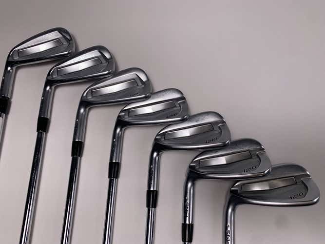 LEFTY Ping i210 Iron Set 4-PW White Dot 3* UP NS Pro 1050 GH Stiff Steel Mens LH