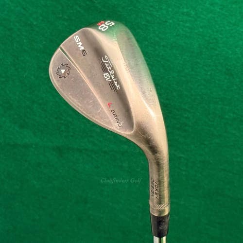 Titleist Vokey SM6 Nickel 58-4L 58 Lob Wedge KBS Tour 120 Steel Stiff