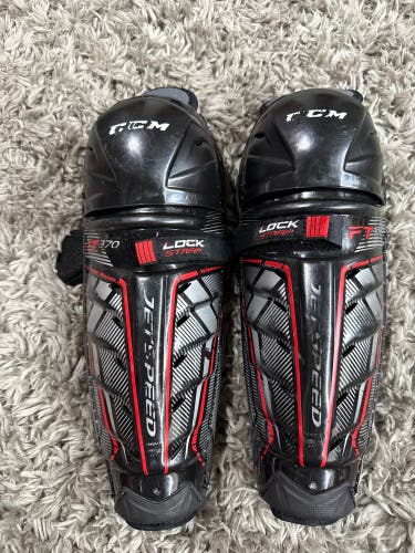 Junior CCM JetSpeed FT370 11" Shin Pads (Used)