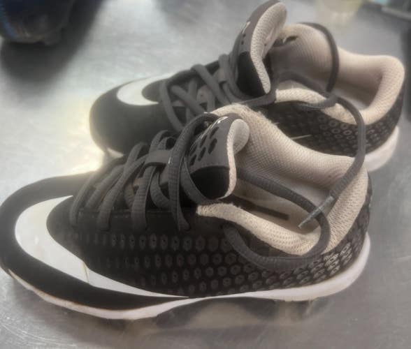 Used Nike VAPOR BB/SB Cleats Black Youth 12.0 11497-C000160397