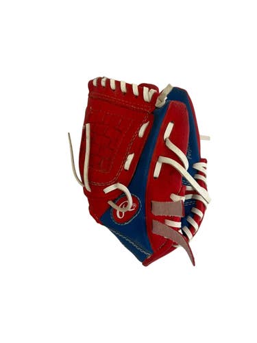 Used Rawlings PL91SR 9" T-Ball Glove Royal Blue And Red  11692-S000155724