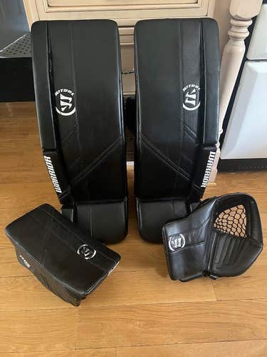 Used 34" + 1.5" Warrior R/G5 SR+ Regular Goalie Full Set
