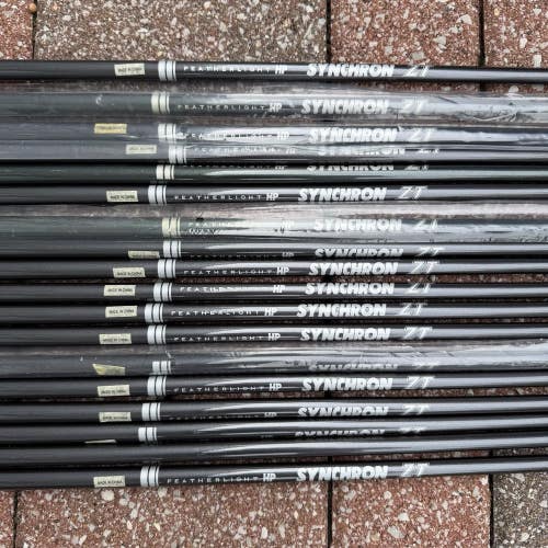 Lot of 18 Synchron ZT Featherlight HP Hybrid Golf Shafts Uncut 40 Senior A Flex
