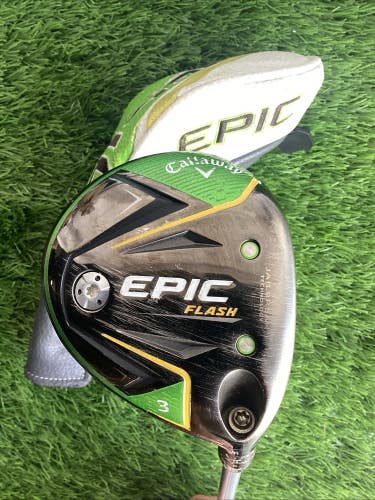 Callaway Epic Flash Fairway 3 Wood 15* With Fujikura Stiff Graphite Shaft
