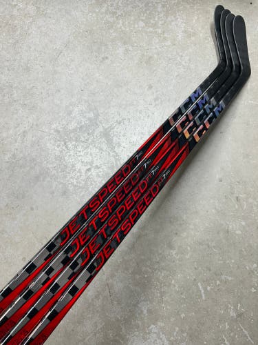 4 PACK 95 Flex P28 Senior CCM Jetspeed FT7 Pro Left Hand Hockey Stick Pro Stock