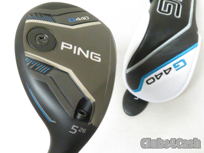 PING G440 Hybrid 26°  5H Denali Charcoal Red 70g 5.5 Regular Flex +Cover  MINT