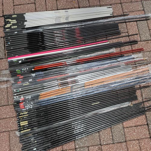 Lot of 72 Golf Shafts Club Building Components Driver Woods Irons Hybrid