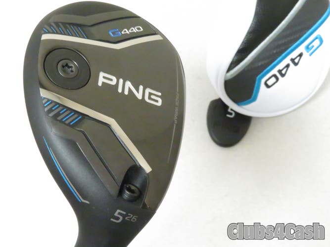 PING G440 Hybrid 26°  5H Denali Charcoal Red 80g 6.0 Stiff Flex +Cover  MINT
